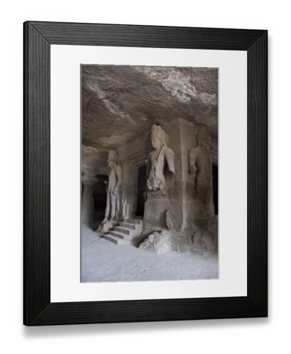 Framed Print : India, Mumbai (aka Bombay). Gharapuri Island, Mount Kailash, 7th century Elephanta Caves Framed Print : India, Mumbai (aka Bombay). Gharapuri Island, Mount Kailash, 7th century Elephanta Caves