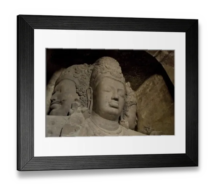 Framed Print : India, Mumbai (aka Bombay). Gharapuri Island, Mount Kailash, 7th century Elephanta Caves Framed Print : India, Mumbai (aka Bombay). Gharapuri Island, Mount Kailash, 7th century Elephanta Caves