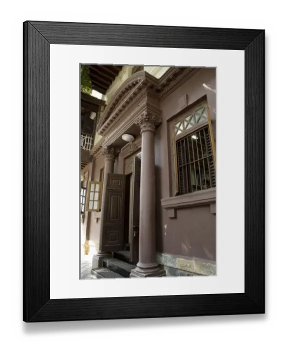 Framed Print : India, state of Maharashtra, Mumbai (aka Bombay). Gandhi Memorial museum & home, exterior