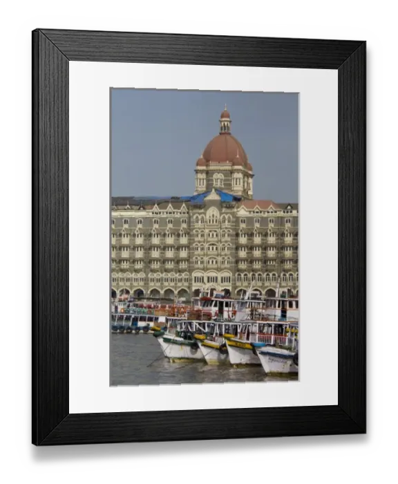 Framed Print : India, state of Maharashtra, Mumbai (aka Bombay). Waterfront area of Mumbai with