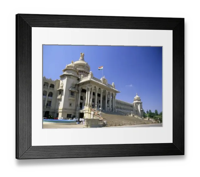Framed Print : Vidhana Soudna (State Capitol) in Bangalore, India Framed Print : Vidhana Soudna (State Capitol) in Bangalore, India