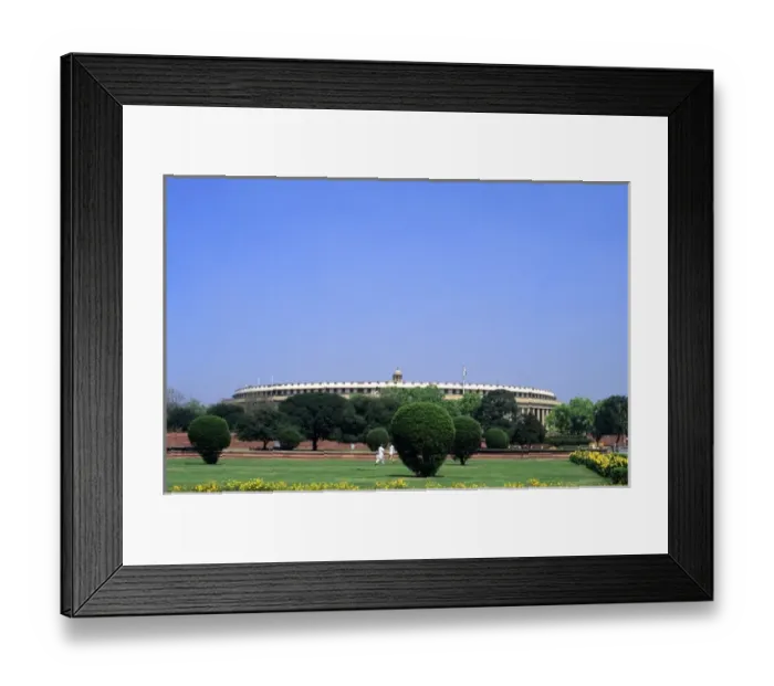 Framed Print : The Parliament Building in New Delhi, India Framed Print : The Parliament Building in New Delhi, India