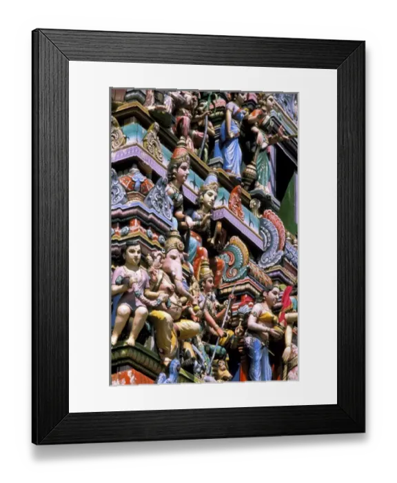 Framed Print : Asia, India, Bangalore. Hindu figurines on temple Framed Print : Asia, India, Bangalore. Hindu figurines on temple