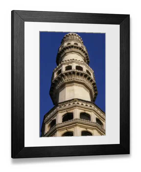Framed Print : Asia, India, Hyderabad. Chaminar, triumphal arch, detail Framed Print : Asia, India, Hyderabad. Chaminar, triumphal arch, detail
