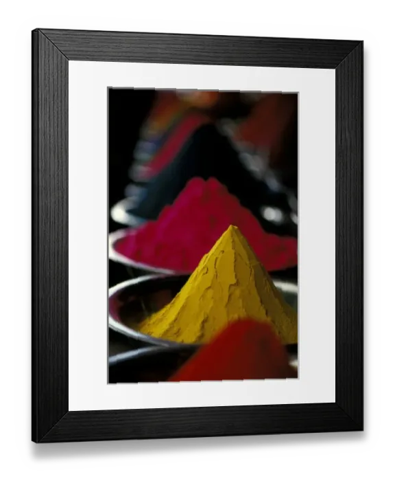 Framed Print : Asia, India, Karnataka, Mysore. Colored powder for Holi, a spring ritual Framed Print : Asia, India, Karnataka, Mysore. Colored powder for Holi, a spring ritual