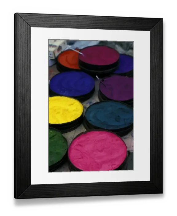 Framed Print : Asia, India, Karnataka, Mysore. Colored powder for Holi, a spring ritual Framed Print : Asia, India, Karnataka, Mysore. Colored powder for Holi, a spring ritual