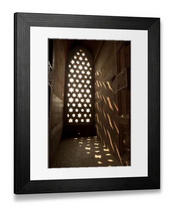 Framed Print : India, Uttar Pradesh, Detail of a window in Taj Mahal Complex Framed Print : India, Uttar Pradesh, Detail of a window in Taj Mahal Complex