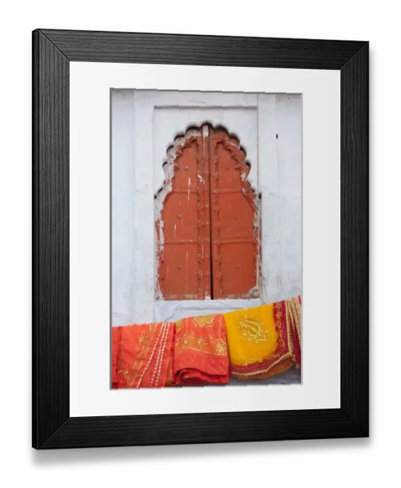 Framed Print : India, Rajisthan, Agra. Colorful Window Framed Print : India, Rajisthan, Agra. Colorful Window