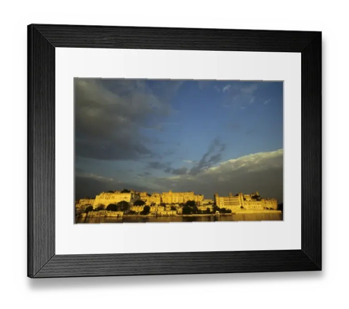 Framed Print : India, Rajasthan, Udaipur. Carved sandstone facade of City Palace (built 1568 Framed Print : India, Rajasthan, Udaipur. Carved sandstone facade of City Palace (built 1568