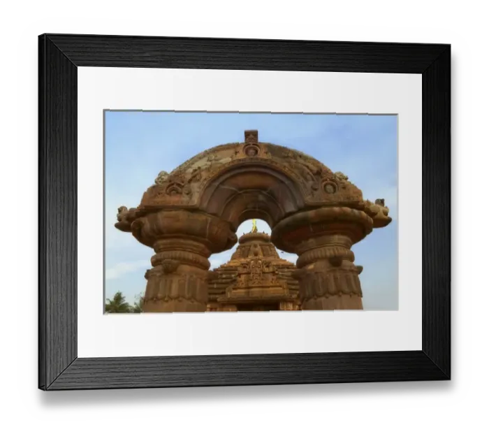 Framed Print : Mukteswar Mandir with ornate arched torana (architrave) with carving, Bhubaneswar Framed Print : Mukteswar Mandir with ornate arched torana (architrave) with carving, Bhubaneswar