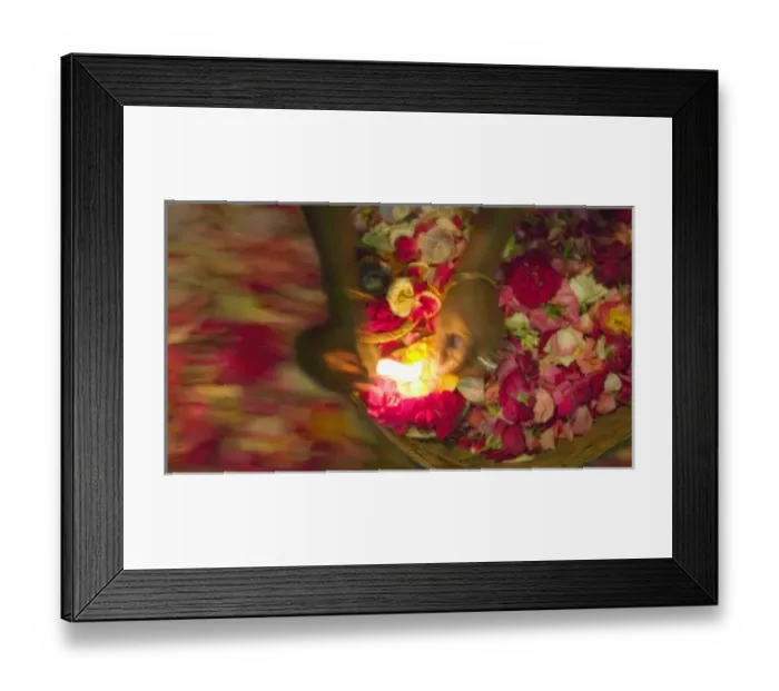 Framed Print : Worship ceremony at night by Ganges River, Varanasi, India Framed Print : Worship ceremony at night by Ganges River, Varanasi, India