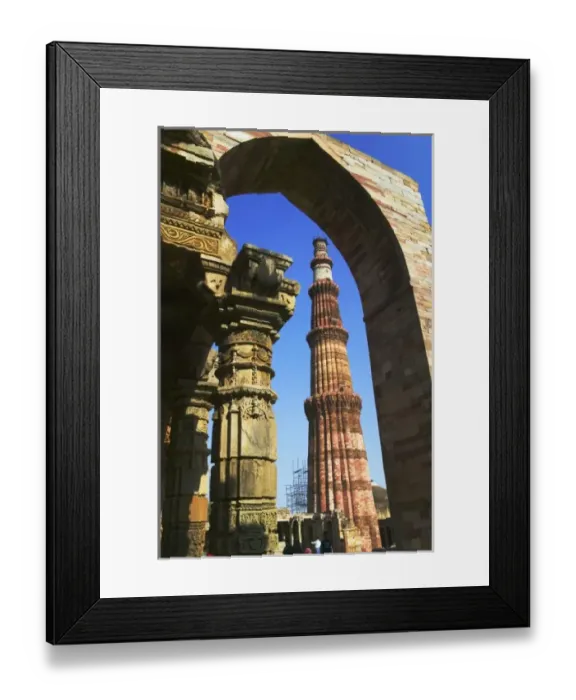 Framed Print : Qutub Minar, Delhi, India