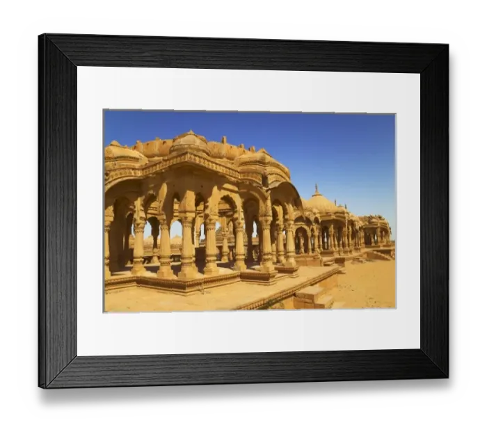 Framed Print : Bada Bagh with royal chartist with finely carved ceilings, Jaisalmer, Rajasthan, India Framed Print : Bada Bagh with royal chartist with finely carved ceilings, Jaisalmer, Rajasthan, India