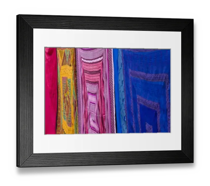 Framed Print : Drying colorful fabric, Leh, Ladakh, India Framed Print : Drying colorful fabric, Leh, Ladakh, India