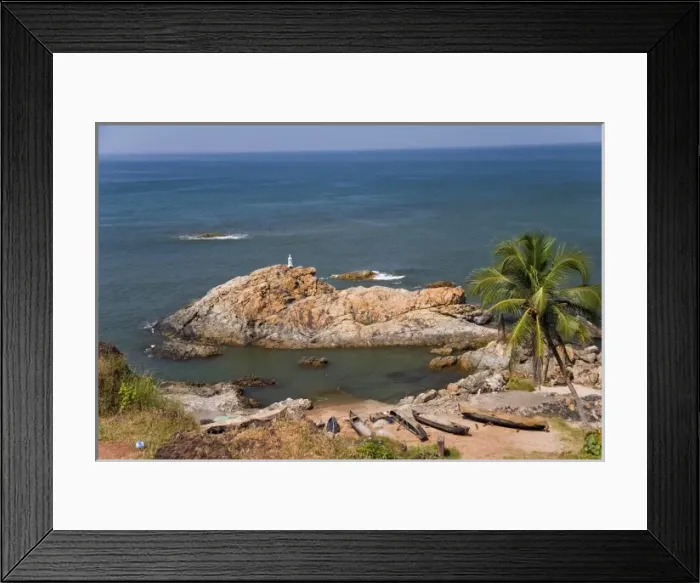 Framed Print : Goa, India. Big and Little Vagator beaches Framed Print : Goa, India. Big and Little Vagator beaches