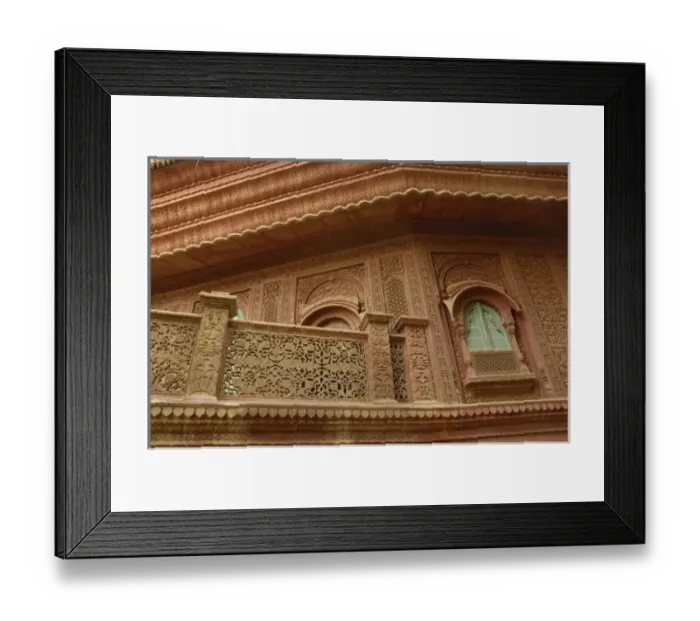 Framed Print : Rajasthani man standing in the doorway of one of the Havelis of Bikaner, Rajasthan, INDIA Framed Print : Rajasthani man standing in the doorway of one of the Havelis of Bikaner, Rajasthan, INDIA