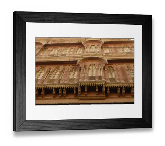 Framed Print : Havelis of Bikaner, Rajasthan, INDIA Framed Print : Havelis of Bikaner, Rajasthan, INDIA