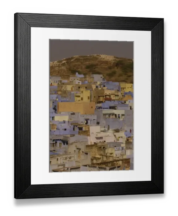 Framed Print : Blue City Jodhpur. Rajasthan, INDIA Framed Print : Blue City Jodhpur. Rajasthan, INDIA