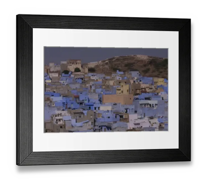 Framed Print : Blue City Jodhpur. Rajasthan, INDIA Framed Print : Blue City Jodhpur. Rajasthan, INDIA