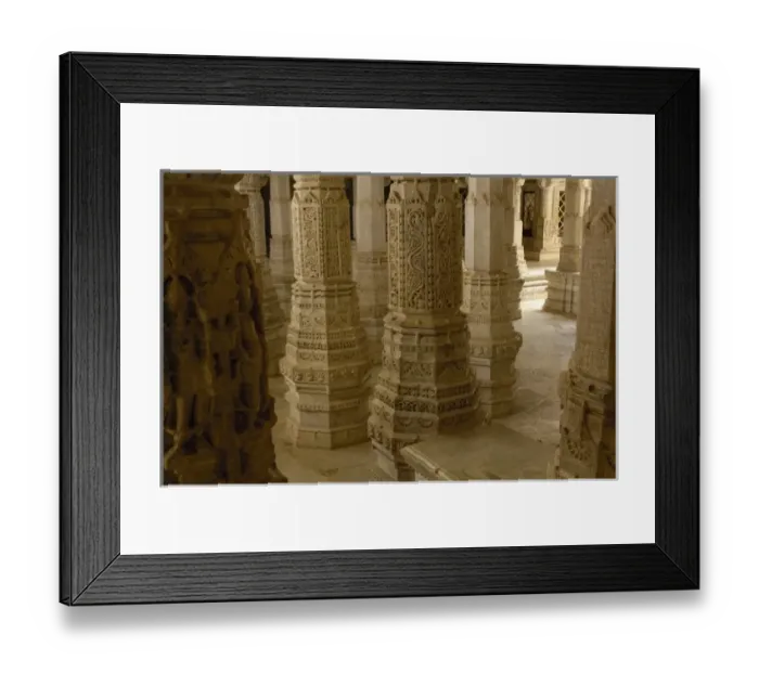 Framed Print : Jain Temple. 15th century Adinatha Temple at Ranakpur. Rajasthan. SW INDIA