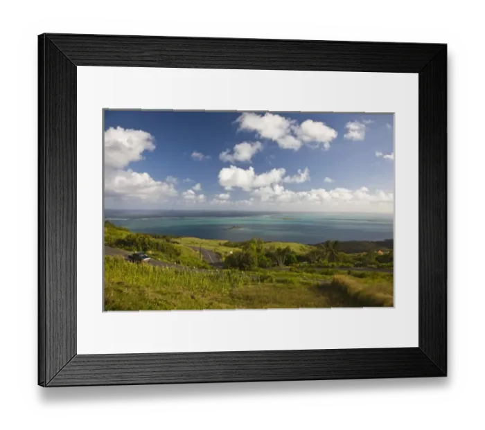 Framed Print : Mauritius, Rodrigues Island, Pompee, Ile Hermitage from the Port Sud-Est road Framed Print : Mauritius, Rodrigues Island, Pompee, Ile Hermitage from the Port Sud-Est road