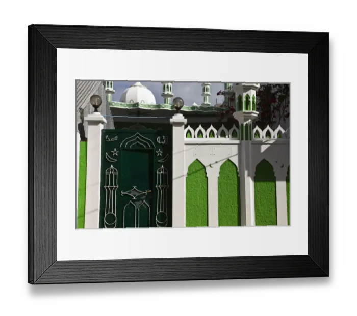 Framed Print : Mauritius, Rodrigues Island, Port Mathurin, Masjid Noor Mosque Framed Print : Mauritius, Rodrigues Island, Port Mathurin, Masjid Noor Mosque