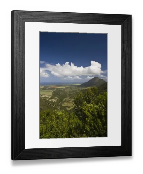 Framed Print : Mauritius, Western Mauritius, Vacoas, view towards west coast Framed Print : Mauritius, Western Mauritius, Vacoas, view towards west coast