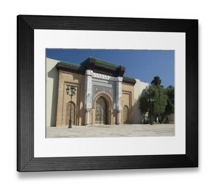 Framed Print : Africa, Morocco, Casablanca. Ornate Royal Palace entry Framed Print : Africa, Morocco, Casablanca. Ornate Royal Palace entry