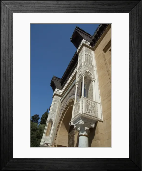 Framed Print : Africa, Morocco, Casablanca. Ornate Royal Palace entry