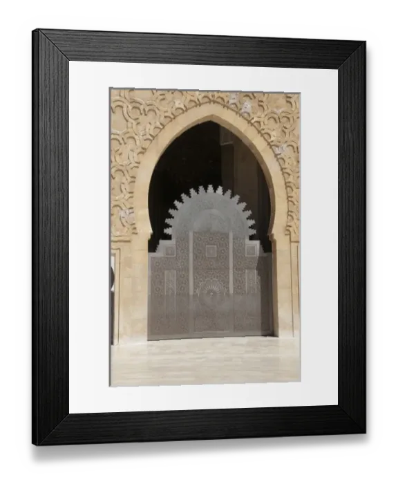Framed Print : Africa, Morocco, Casablanca. Hassan II Mosque (aka King Hassan Mosque), third largest Framed Print : Africa, Morocco, Casablanca. Hassan II Mosque (aka King Hassan Mosque), third largest