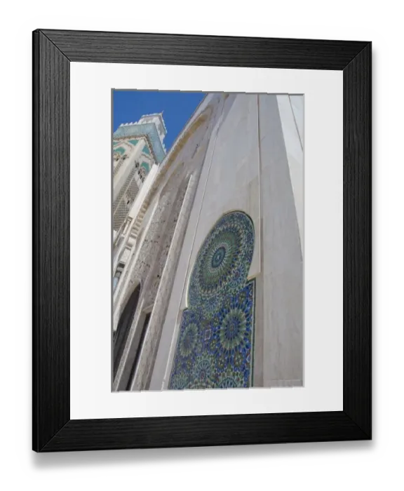 Framed Print : Africa, Morocco, Casablanca. Hassan II Mosque (aka King Hassan Mosque), third largest Framed Print : Africa, Morocco, Casablanca. Hassan II Mosque (aka King Hassan Mosque), third largest