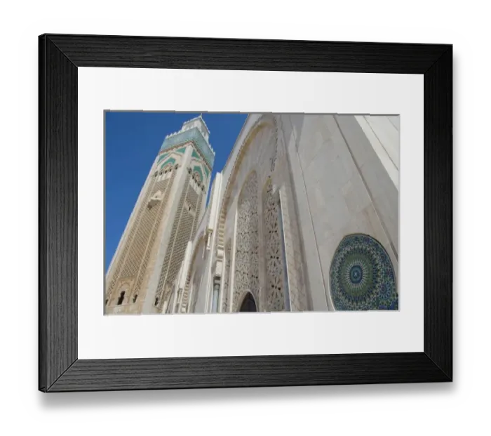 Framed Print : Africa, Morocco, Casablanca. Hassan II Mosque (aka King Hassan Mosque), third largest Framed Print : Africa, Morocco, Casablanca. Hassan II Mosque (aka King Hassan Mosque), third largest