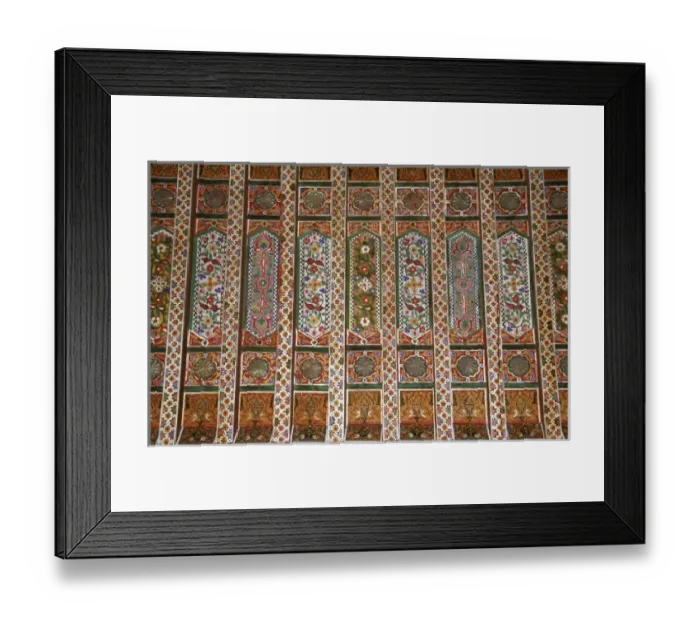 Framed Print : North Africa, Morocco, Marrakesh. Zellij detail work at El bahia Palace Framed Print : North Africa, Morocco, Marrakesh. Zellij detail work at El bahia Palace