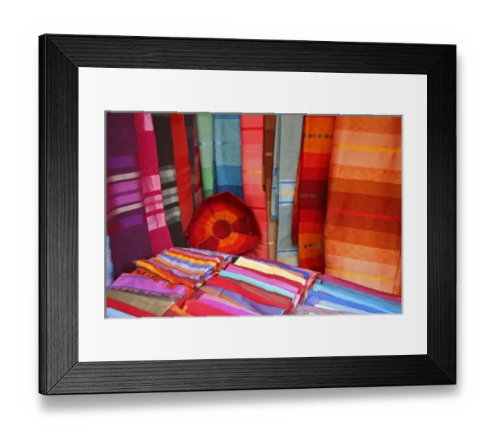 Framed Print : North Africa, Africa, Morocco, Marrakesh. Tradtional Moroccan textiles Framed Print : North Africa, Africa, Morocco, Marrakesh. Tradtional Moroccan textiles