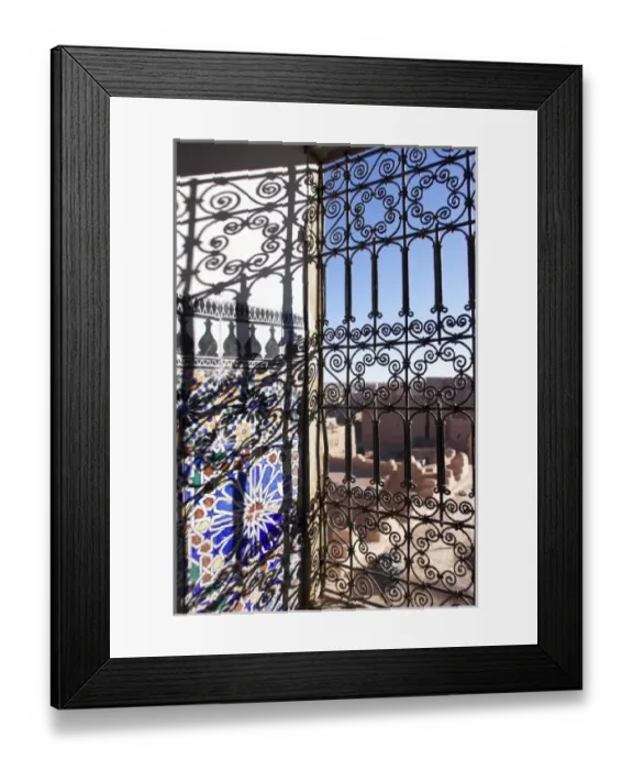 Framed Print : City of Ouarzazate seen from inside the kasbah de Taourirt Framed Print : City of Ouarzazate seen from inside the kasbah de Taourirt