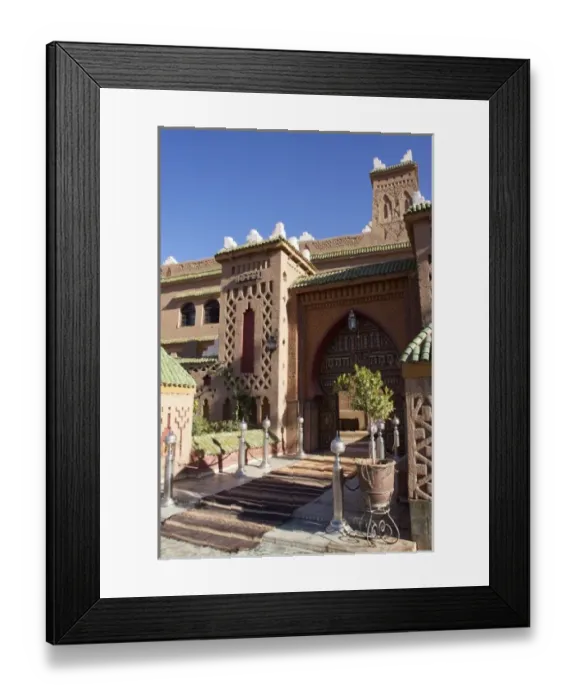 Framed Print : Kasbah Hotel and Restaurant: entrance Framed Print : Kasbah Hotel and Restaurant: entrance