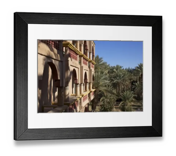 Framed Print : Kasbah Hotel and Restaurant: part of the hotel and the garden Framed Print : Kasbah Hotel and Restaurant: part of the hotel and the garden