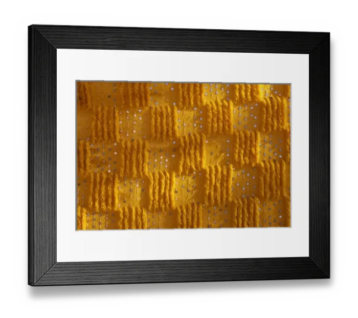 Framed Print : Close-up of vertical rug, hanged to the wall, used as decoration