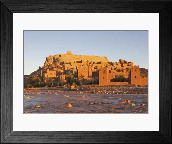 Framed Print : Ait Benhaddou: beautiful ksar composed of several kasbah. UNESCO World Heritage
