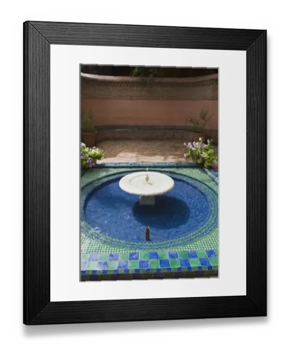 Framed Print : Jardin Majorelle, Marrakech, Morocco, North Africa, Africa