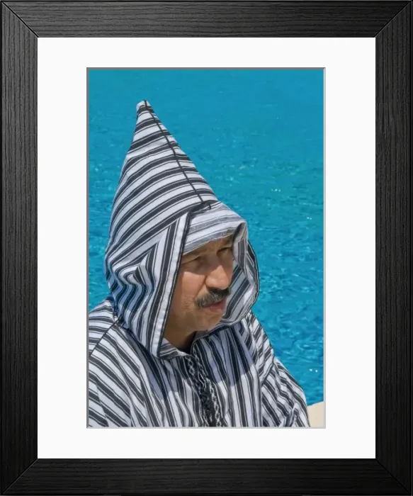 Framed Print : Moroccan man, Tangier, Morocco, North Africa (MR) Framed Print : Moroccan man, Tangier, Morocco, North Africa (MR)