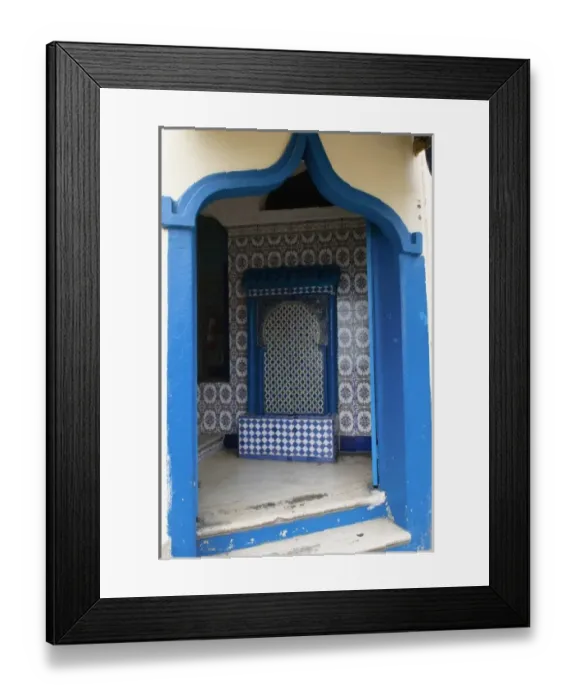 Framed Print : Door in the Kasbah, Tangier, Morocco, North Africa