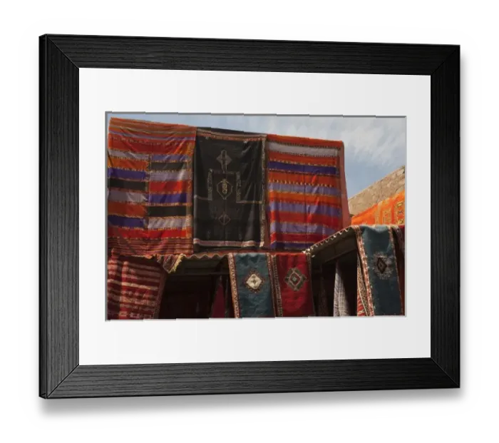 Framed Print : Carpets for sale Djemaa el-Fna (the square), Marrakesh, Morocco Framed Print : Carpets for sale Djemaa el-Fna (the square), Marrakesh, Morocco
