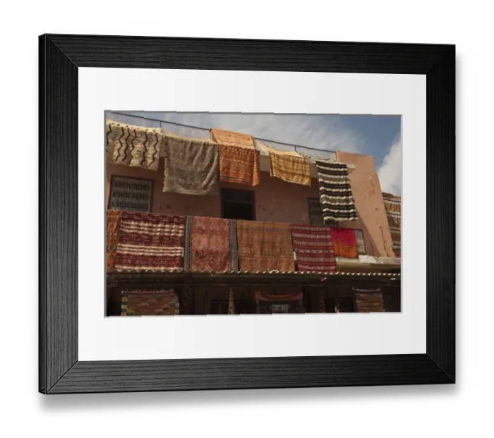 Framed Print : Carpets for sale Djemaa el-Fna (the square), Marrakesh, Morocco Framed Print : Carpets for sale Djemaa el-Fna (the square), Marrakesh, Morocco