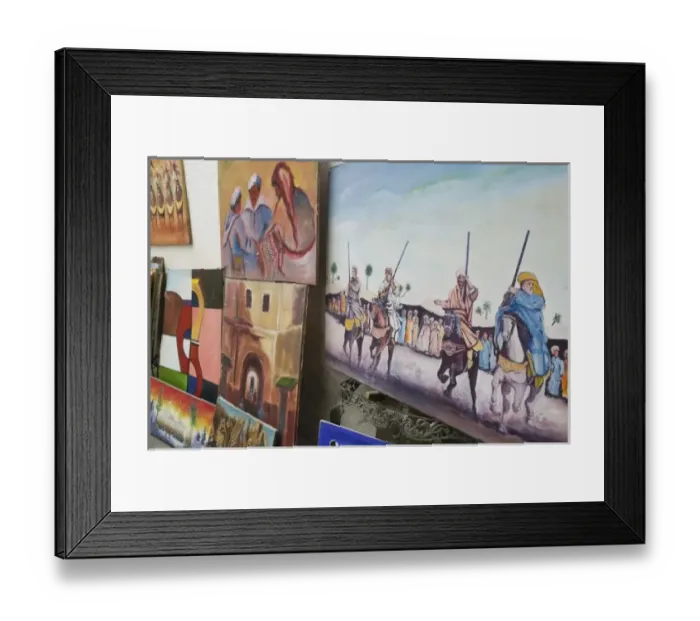 Framed Print : MOROCCO, Casablanca: Quartier Habous  /  Nouvelle (New) Medina built by the French in the 1930 s