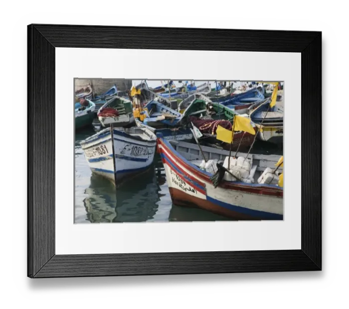 Framed Print : MOROCCO, Casablanca: Fishing Port, Port de Peche Framed Print : MOROCCO, Casablanca: Fishing Port, Port de Peche