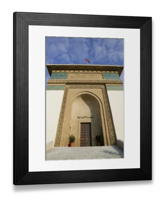 Framed Print : MOROCCO, Casablanca: Place Mohammed V Art Deco Style Palais de Justice