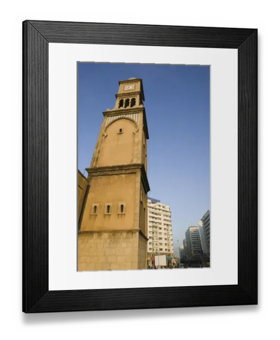 Framed Print : MOROCCO, Casablanca: Ancienne (old) Medina, Clock Tower Framed Print : MOROCCO, Casablanca: Ancienne (old) Medina, Clock Tower