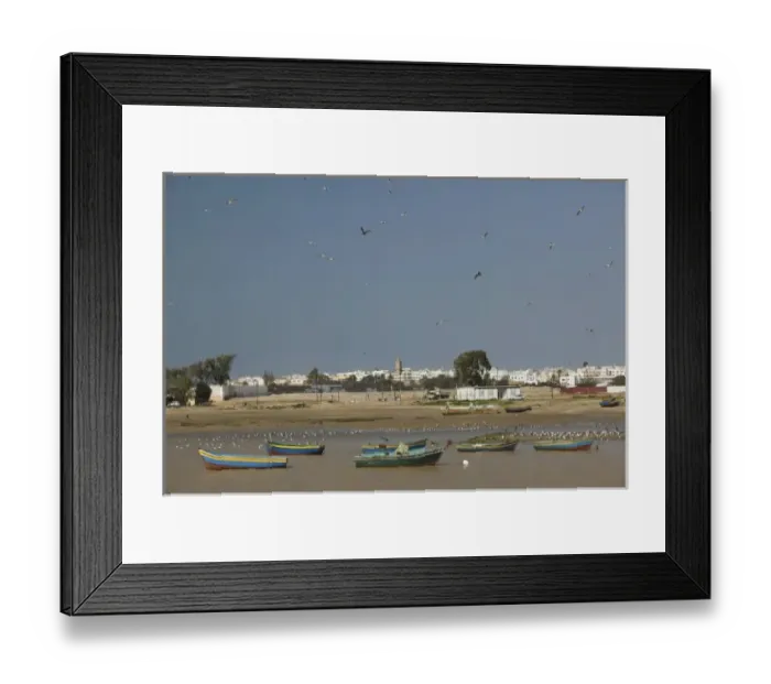 Framed Print : MOROCCO, Rabat: Oued Bou Regreg River view towards SALE Framed Print : MOROCCO, Rabat: Oued Bou Regreg River view towards SALE