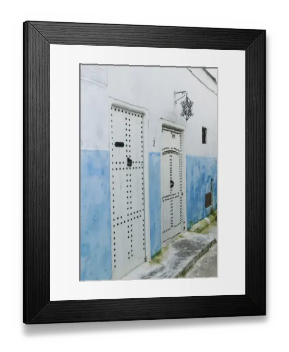 Framed Print : MOROCCO, Rabat: Kasbah des Oudaias, Doorway
